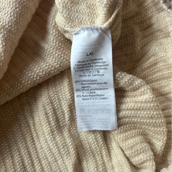 J. Crew Oatmeal Ribbed Crewneck Sweater - Picture 4 of 5